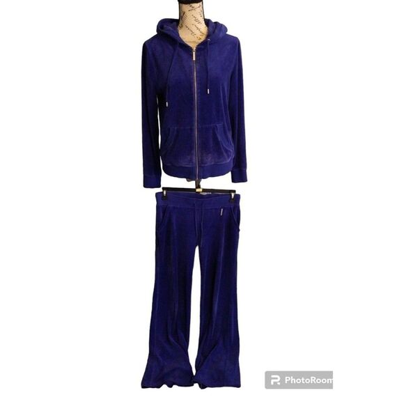 Michael kors wide leg pants & jacket set Velvet Blue Y2k - Picture 1 of 12